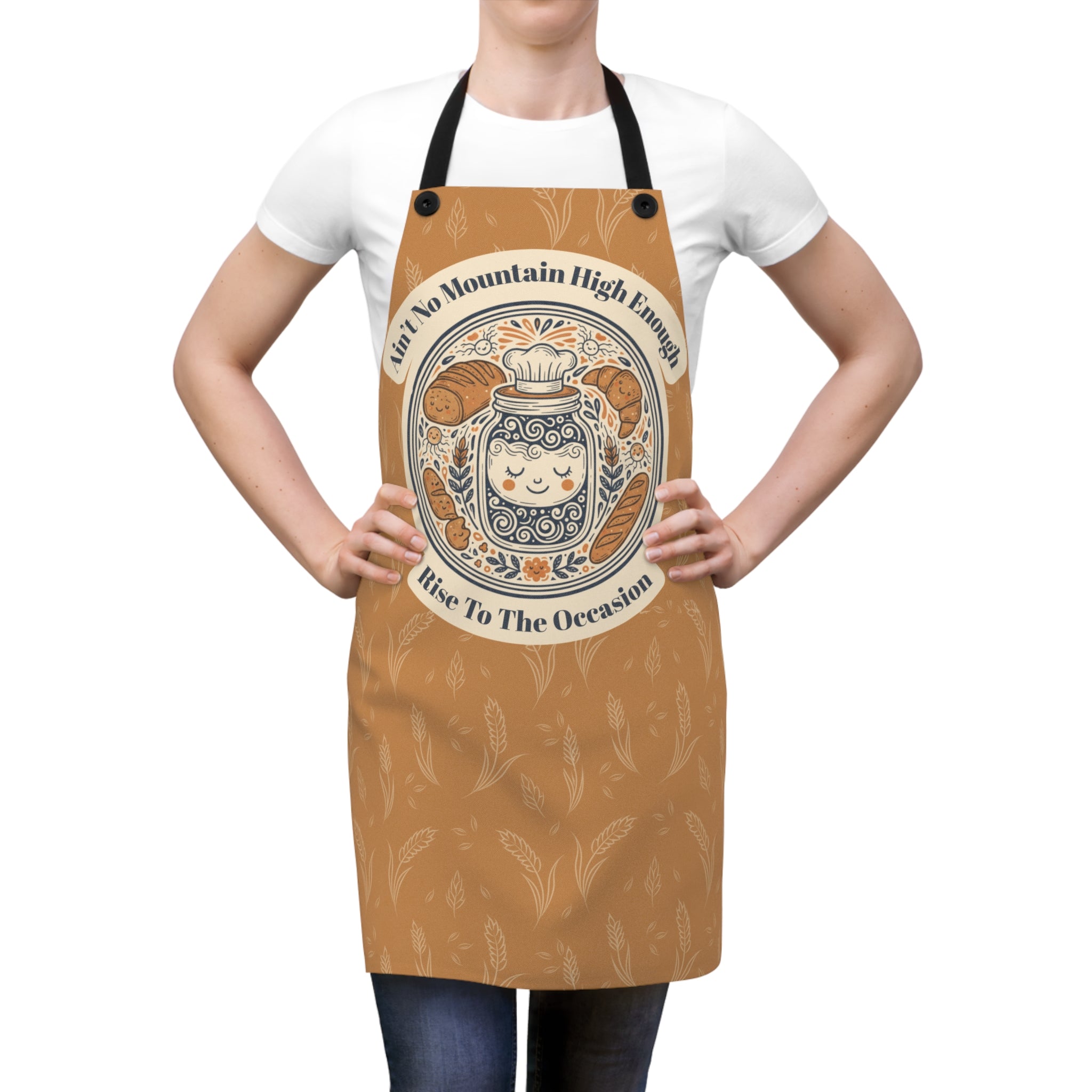 Sourdough Baking Apron – Cozy Gift for Bread Lovers * Bronze Rise to the Occasion *
