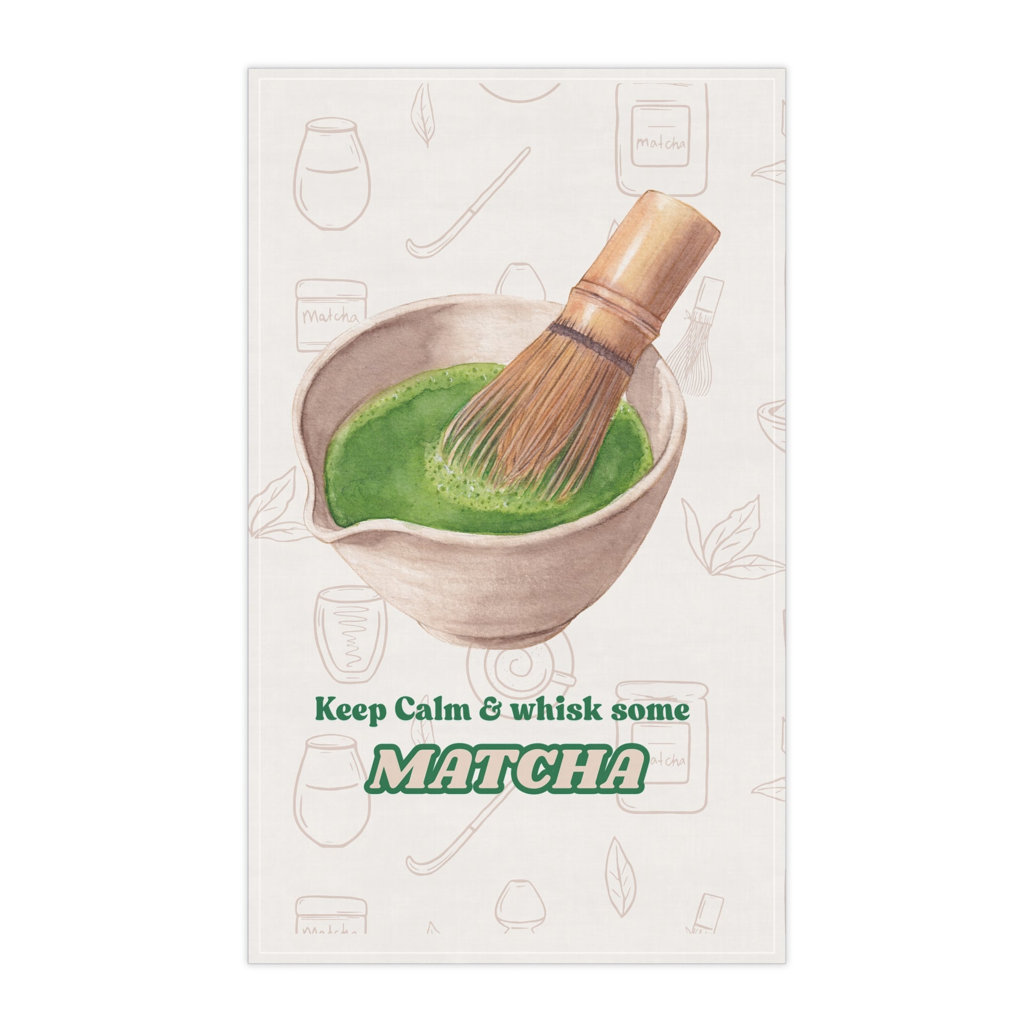 Matcha Kitchen Towel – Green Tea-Inspired Cozy Kitchen Towel