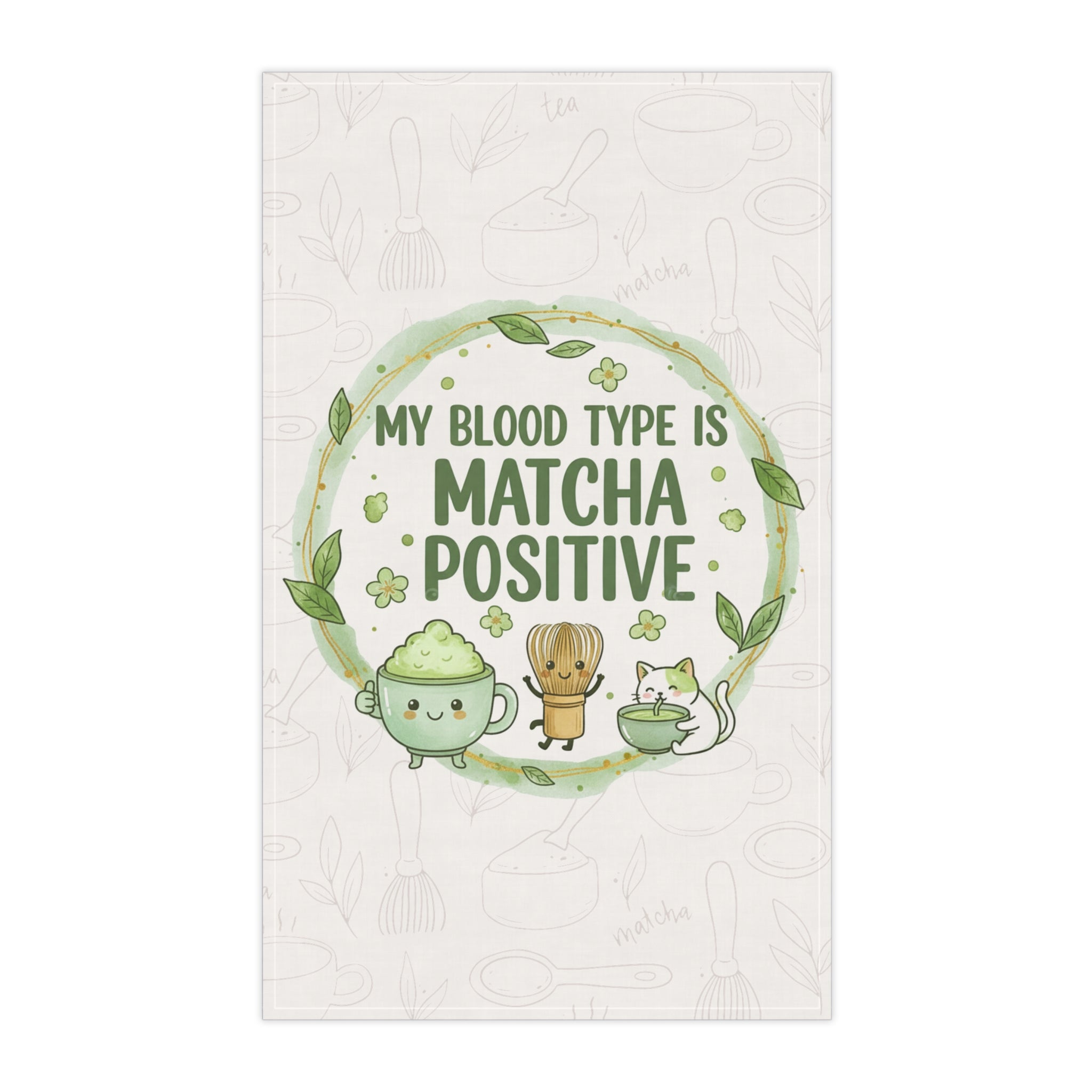 Matcha Kitchen Towel – Green Tea-Inspired Cozy Kitchen Towel