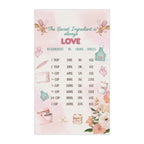 The Secret Is Love - Baking Chart Towel