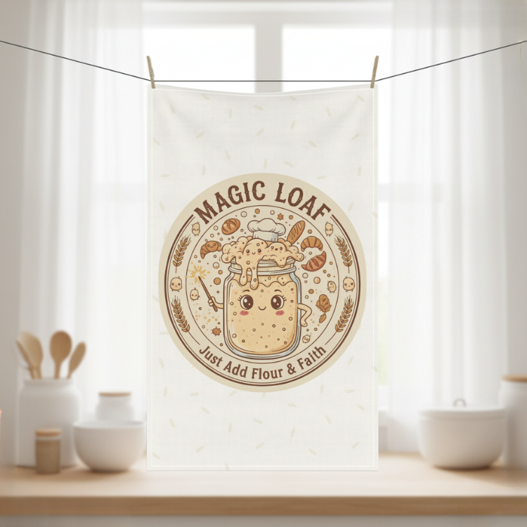Sourdough Kitchen Towel – Flour, Water, Magic