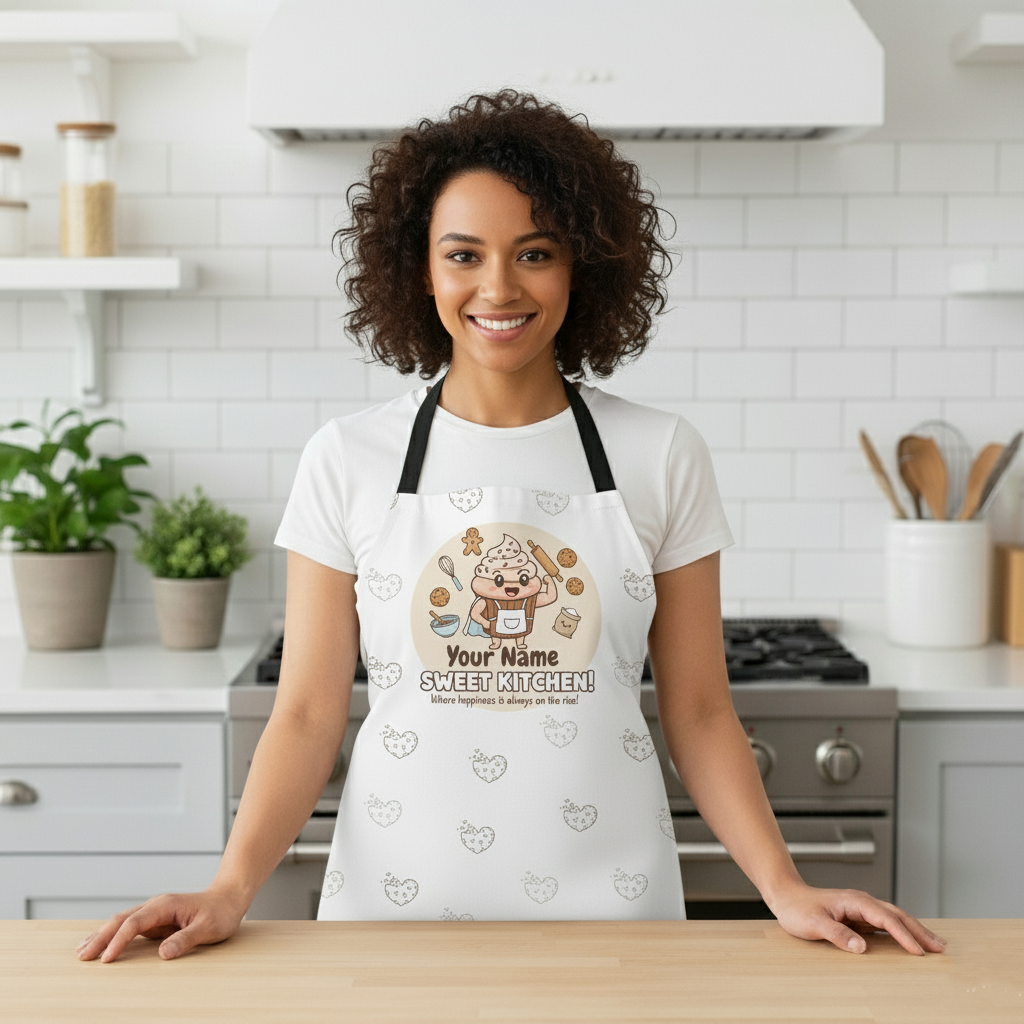 Personalized Apron – Custom Name Baking Apron for Home Chefs