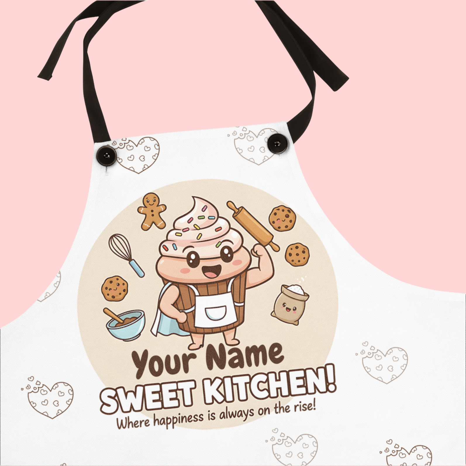 Personalized Apron – Custom Name Baking Apron for Home Chefs