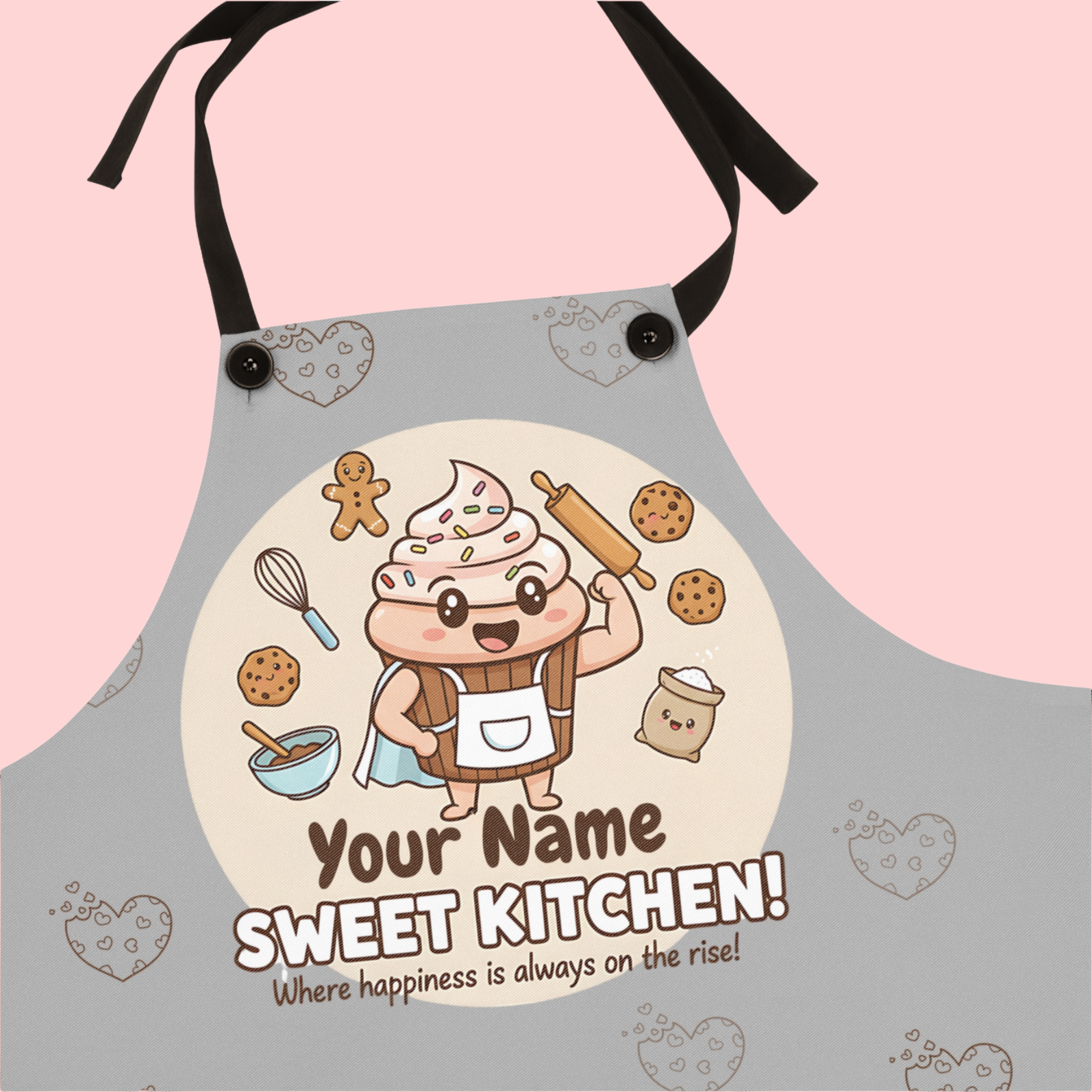 Personalized Apron – Custom Name Baking Apron for Home Chefs