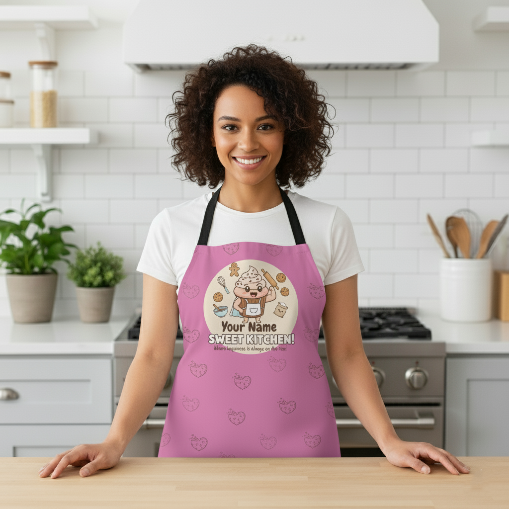 Personalized Apron – Custom Name Baking Apron for Home Chefs