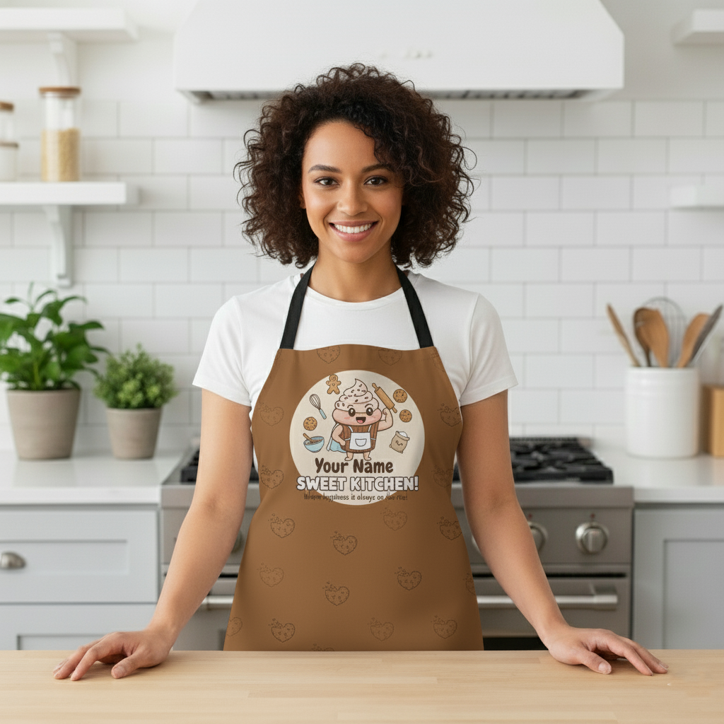 Personalized Apron – Custom Name Baking Apron for Home Chefs
