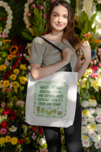 Matcha Lovers Tote Bag – Adulting is Hard & Caffeine Helps