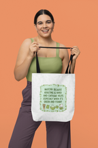 Matcha Lovers Tote Bag – Adulting is Hard & Caffeine Helps