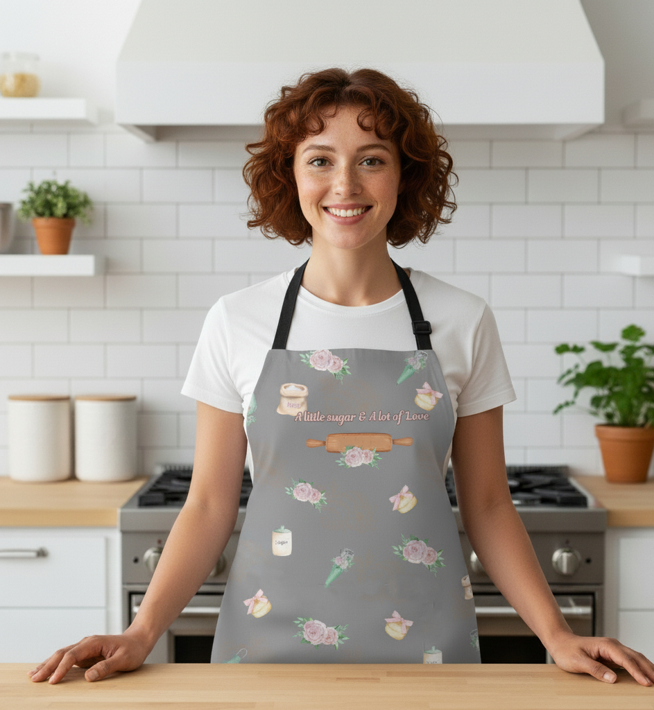 Personalized Apron – Custom Name Baking Apron for Home Chefs