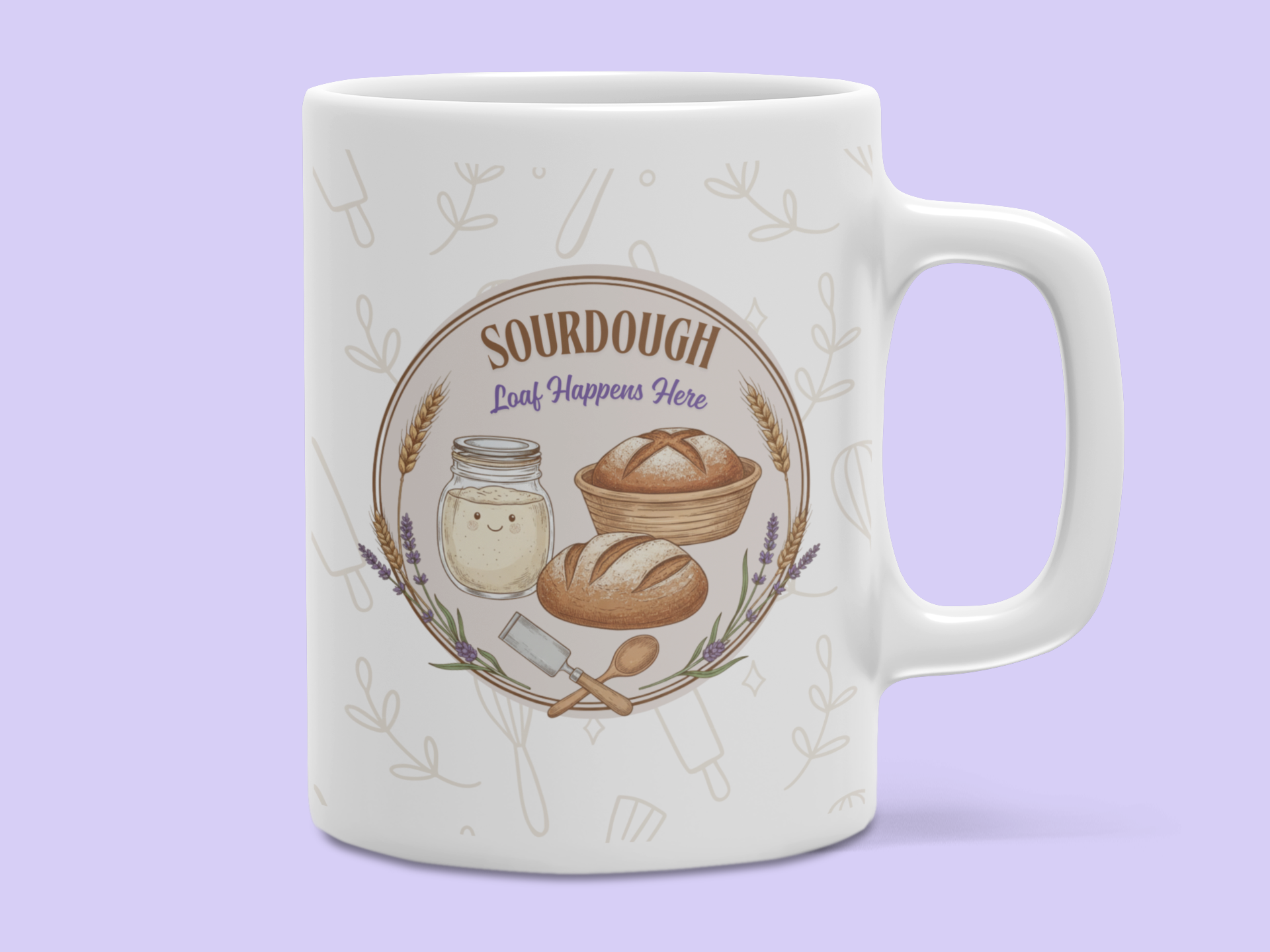Loaf Happens Here - Sourdough Ceramic Mug