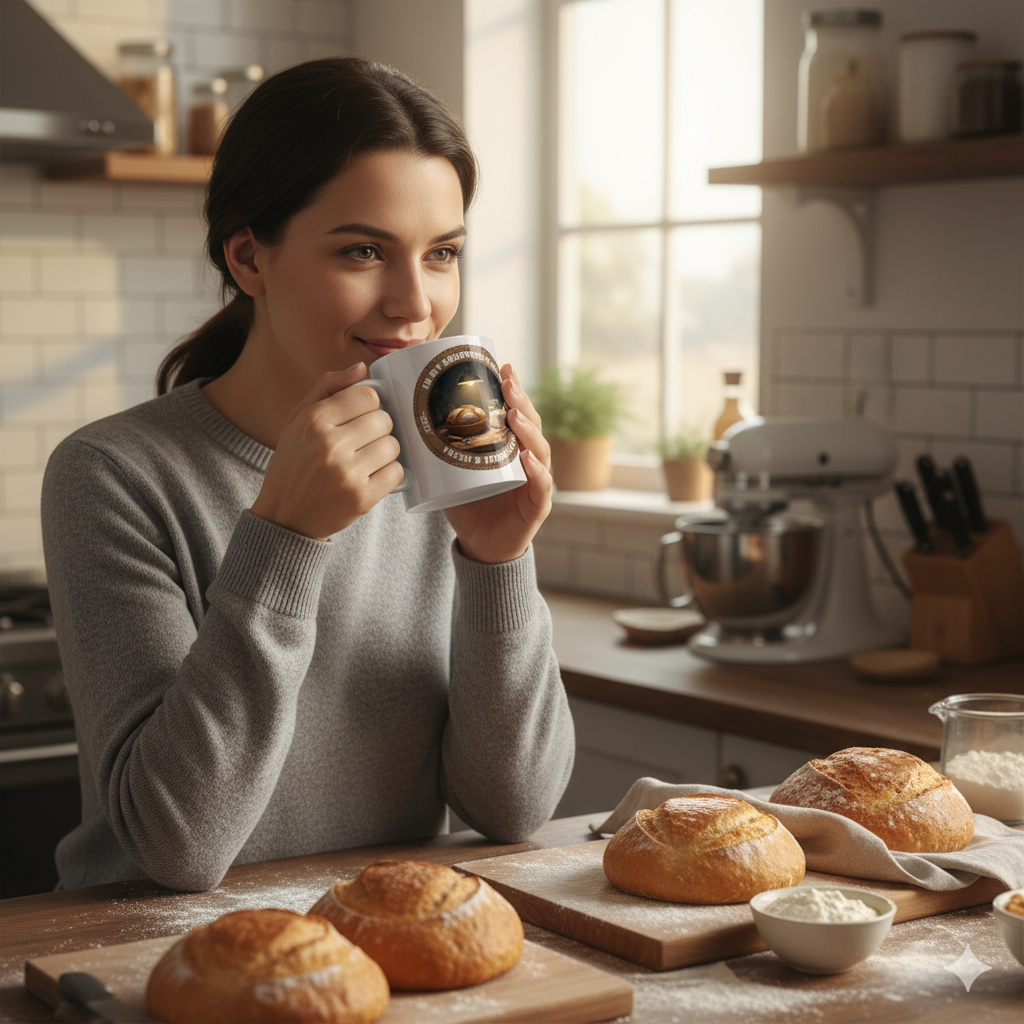 Sourdough Mug – Rise & Proof Ceramic Coffee Cup