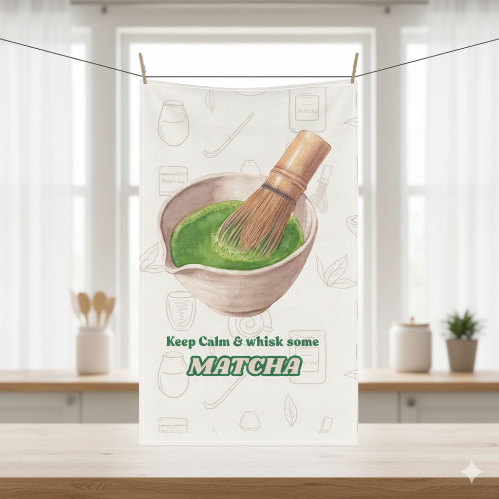 Matcha Kitchen Towel – Green Tea-Inspired Cozy Kitchen Towel