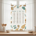 Baking Chart Kitchen Towel — The Perfect Helper for Every Baker