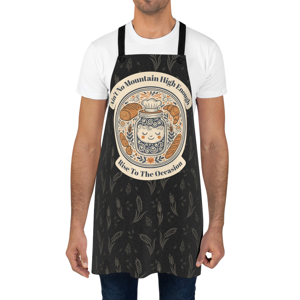 Sourdough Baking Apron – Cozy Gift for Bread Lovers  "Black Rise to the Occasion"