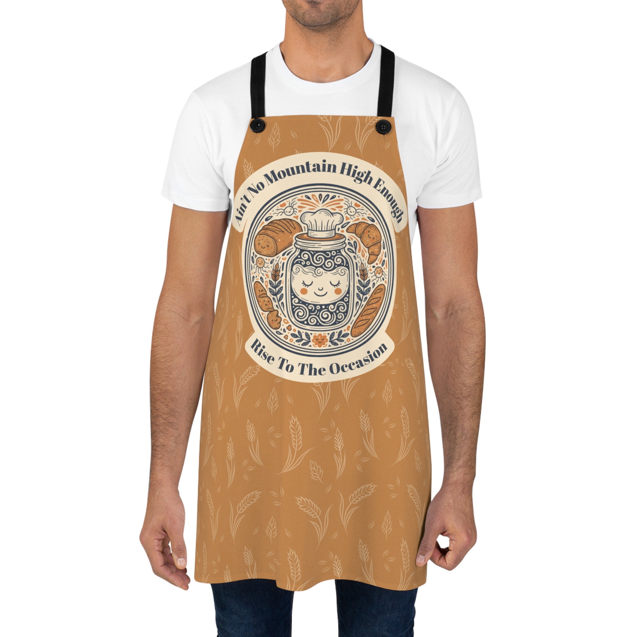 Sourdough Baking Apron – Cozy Gift for Bread Lovers * Bronze Rise to the Occasion *