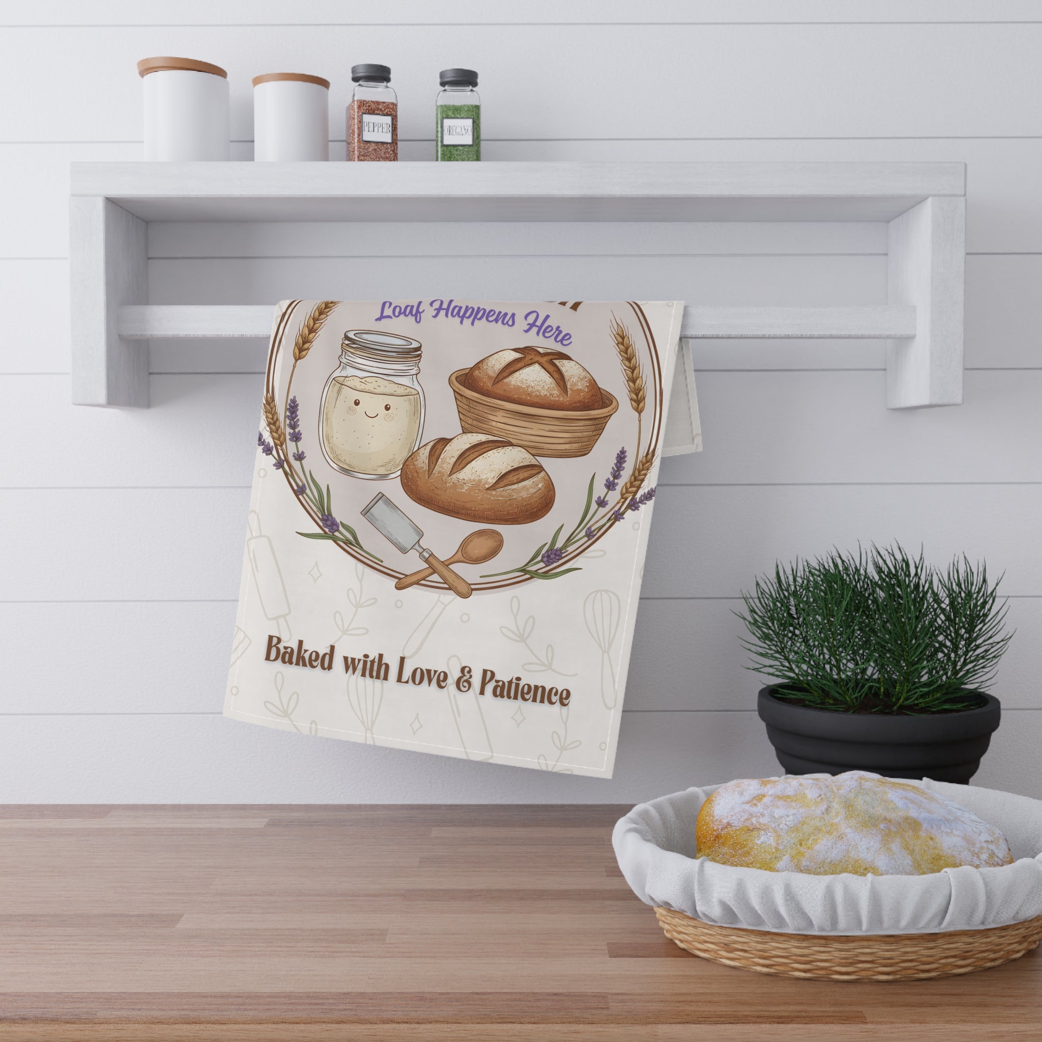 Sourdough Kitchen Towel – Flour, Water, Magic