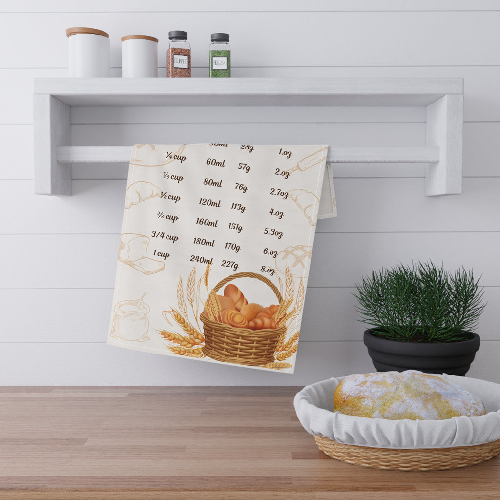 Baking Chart Kitchen Towel — The Perfect Helper for Every Baker