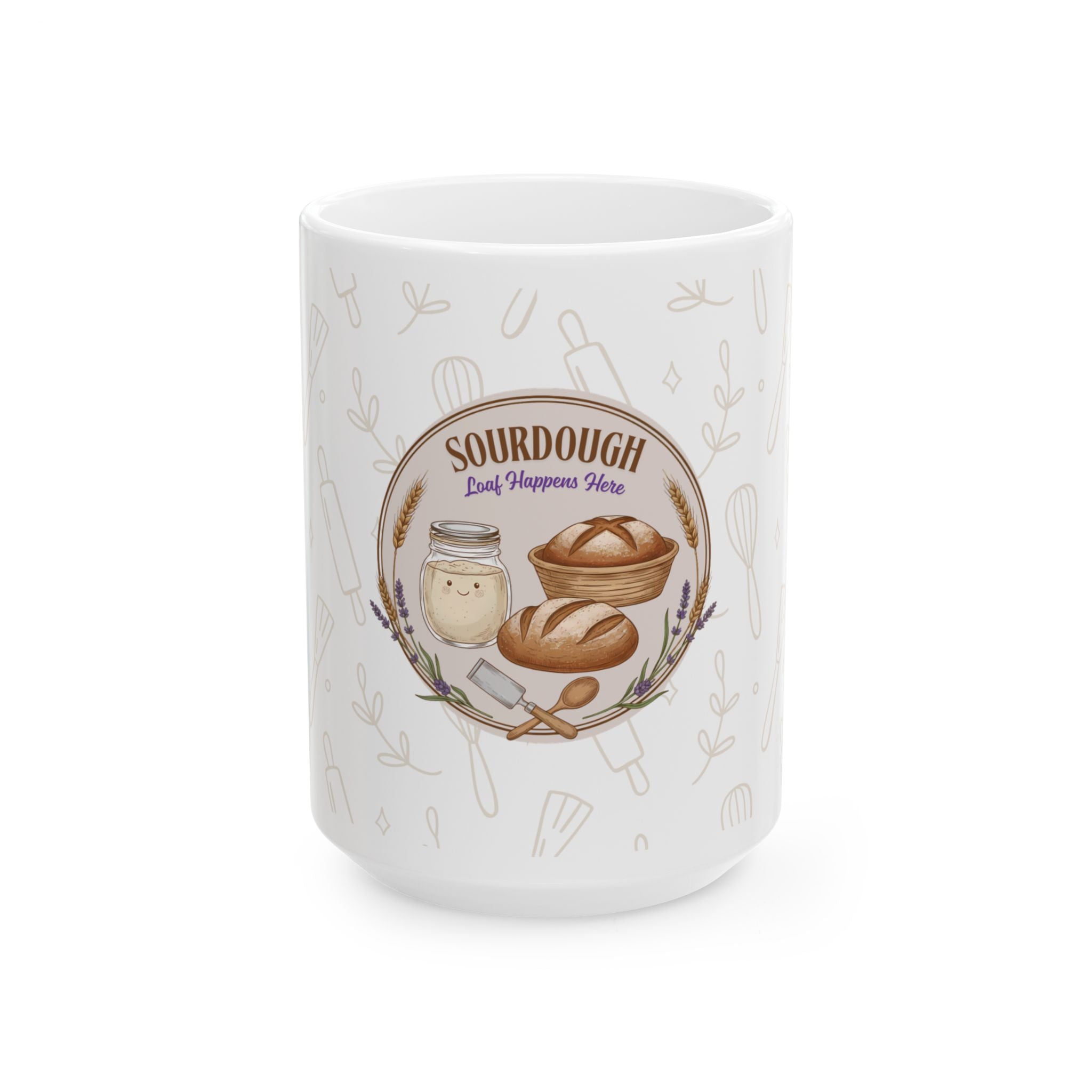 Loaf Happens Here - Sourdough Ceramic Mug