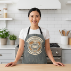 Sourdough Baking Apron – Cozy Gift for Bread Lovers * Grey Rise to the Occasion*